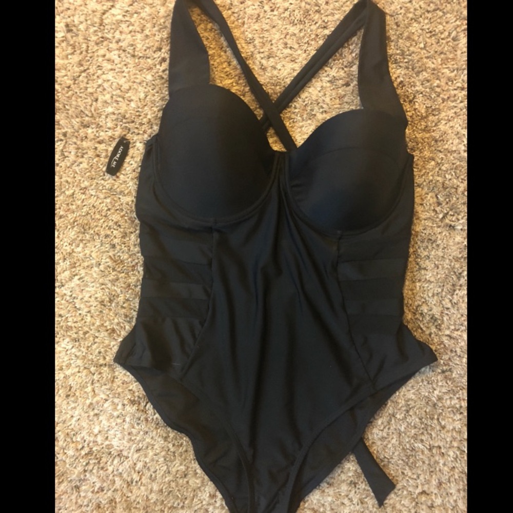 Black One Piece Bathing Suit